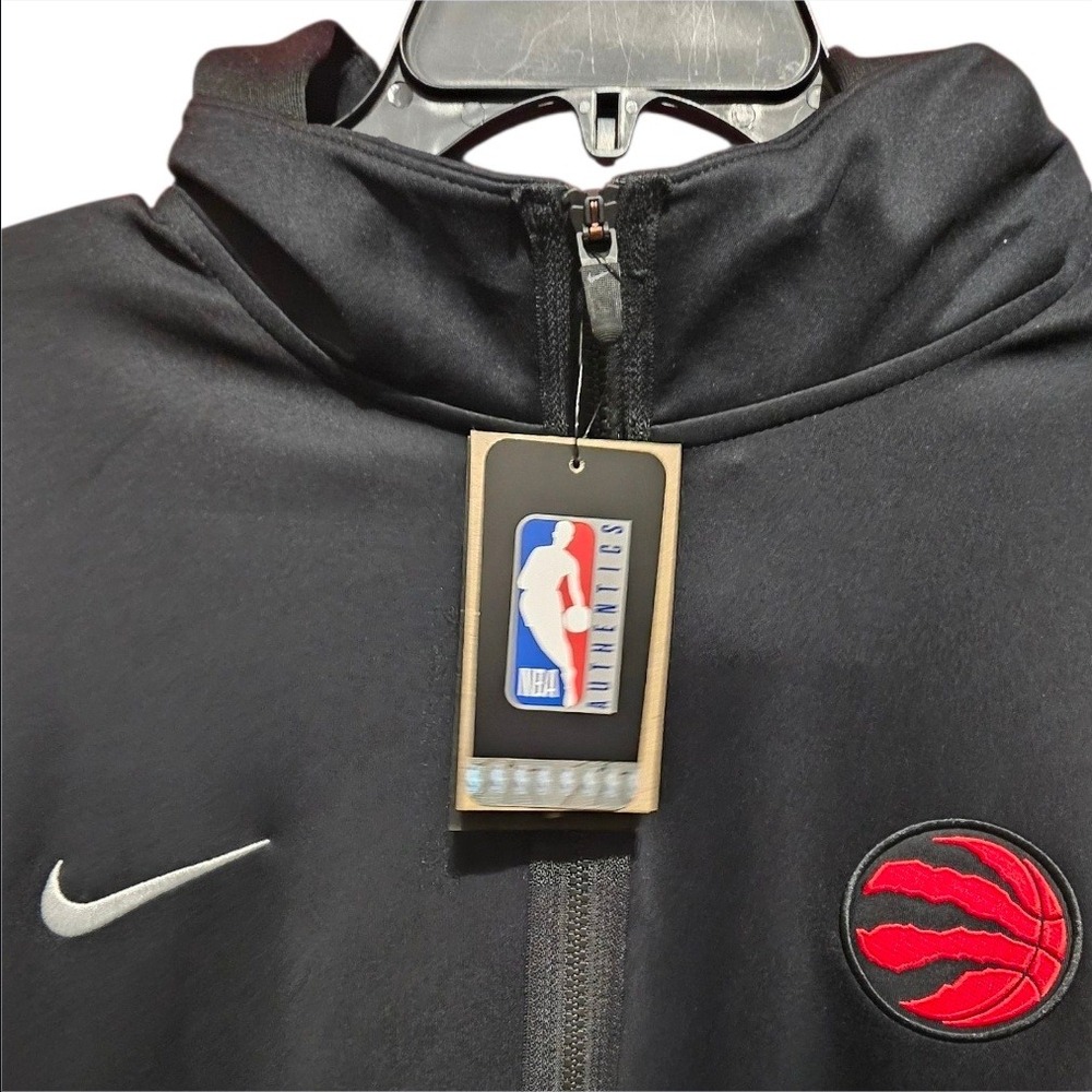 Nike Showtime Mens Toronto Raptors NBA Dri-FIT Full Zip Jacket XXL Tall Black - Picture 3 of 9